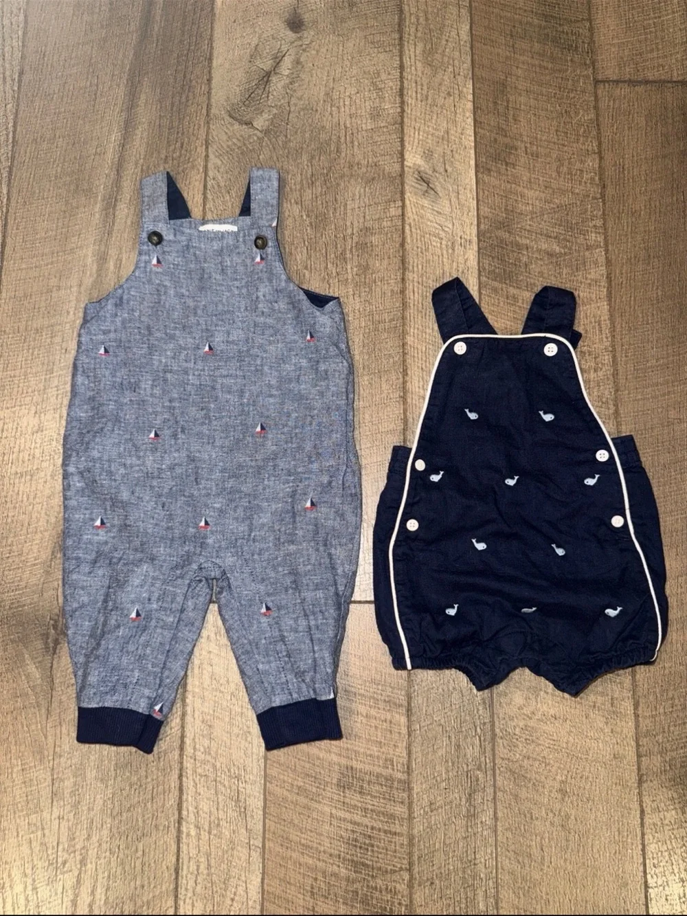 Janie and Jack Boys Overalls (3-6M)